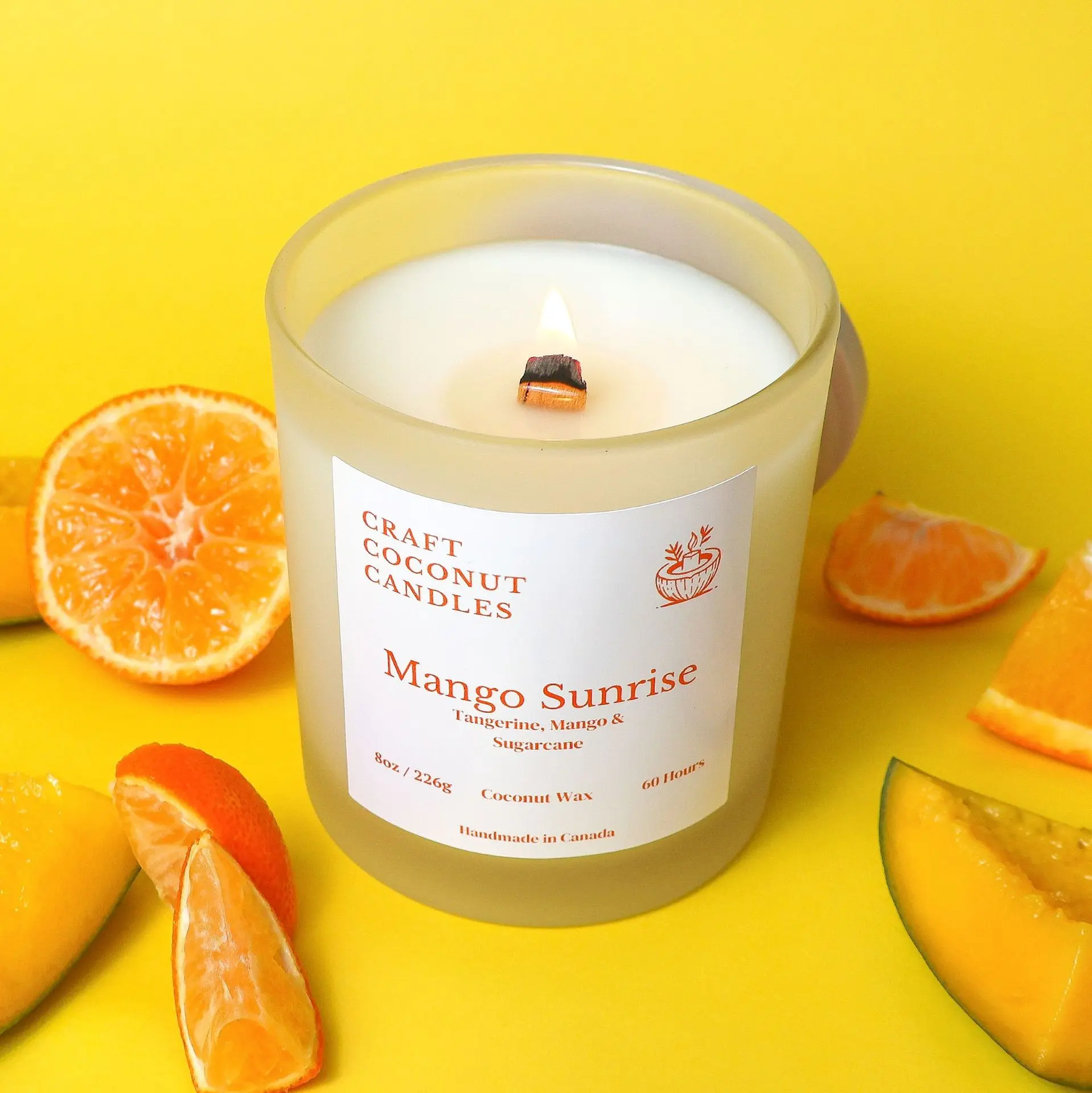 mango and tangerine candle
