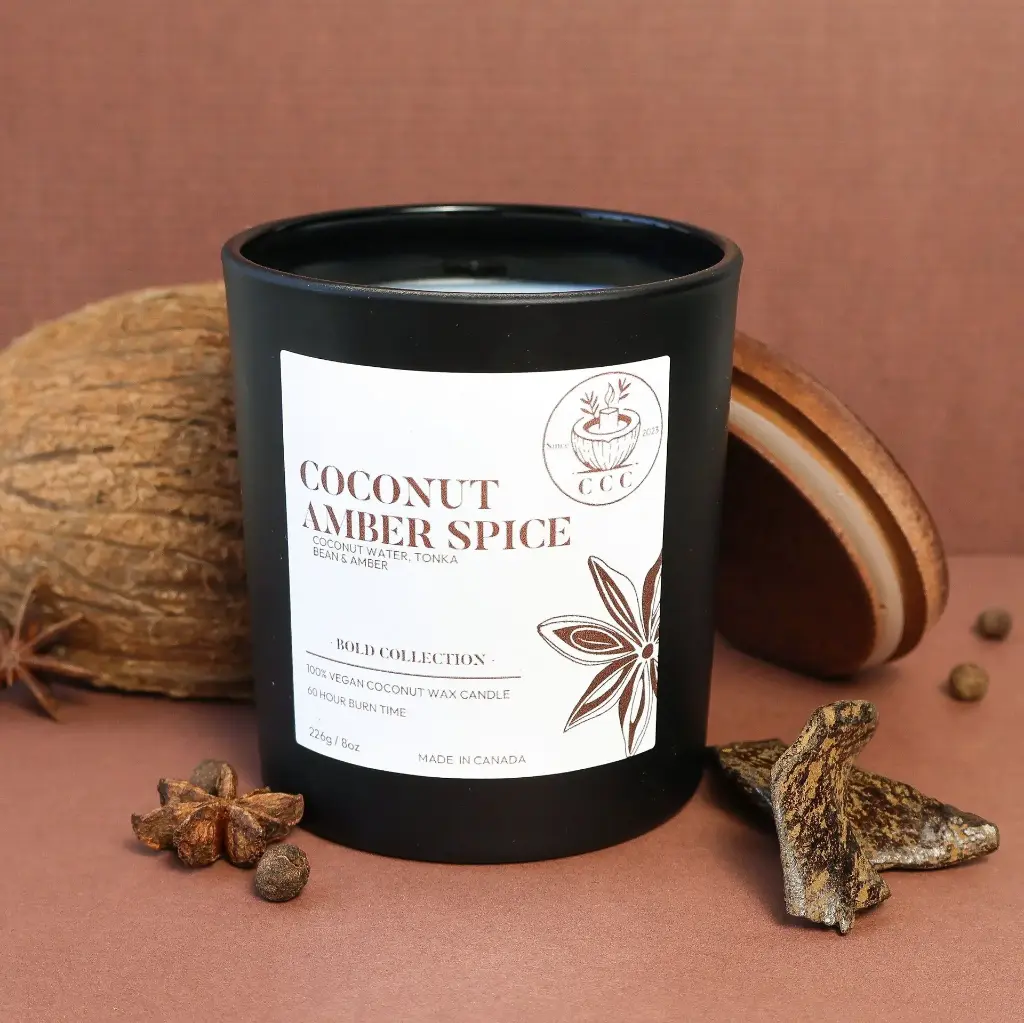 Coconut Amber Spice 8oz Candle